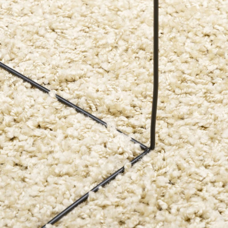 Teppich Shaggy Hochflor Modern Golden 60x110 cm