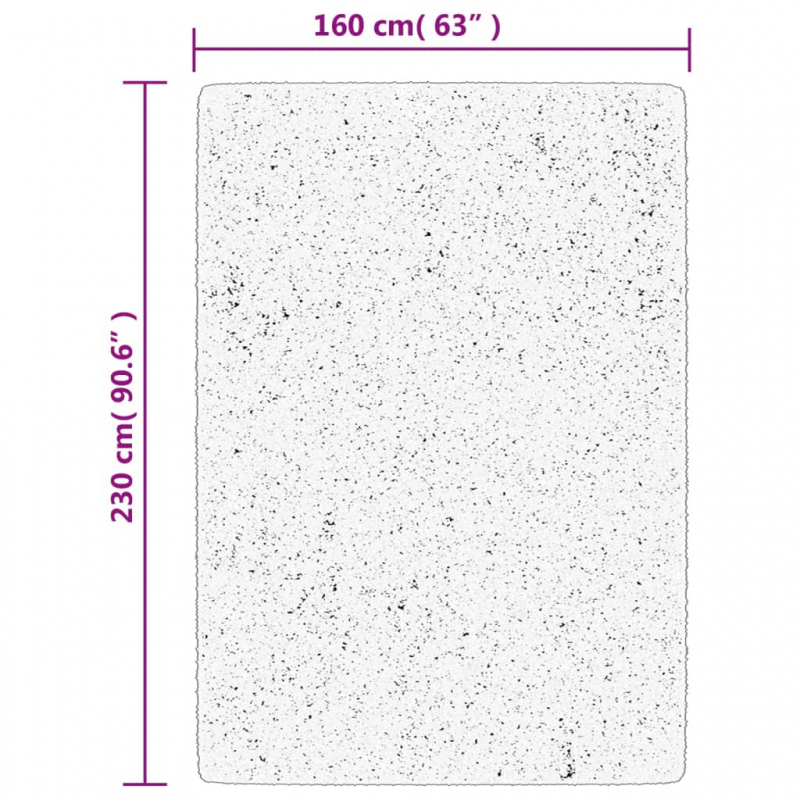 Teppich IZA Kurzflor Skandi-Stil Anthrazit 160x230 cm