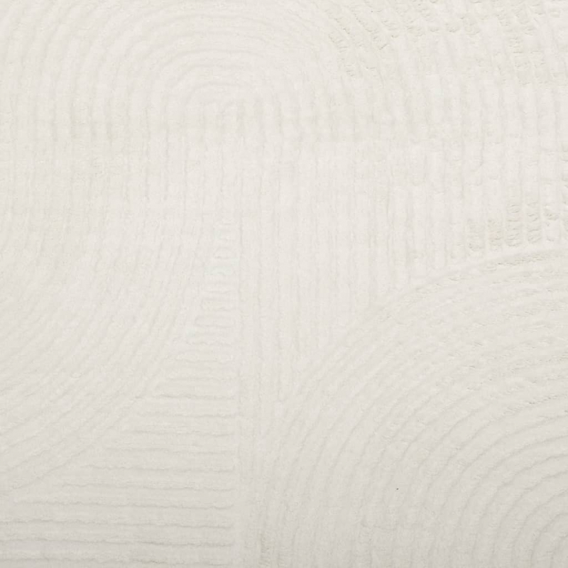 Teppich IZA Kurzflor Skandinavischer Look Creme Ø 200 cm
