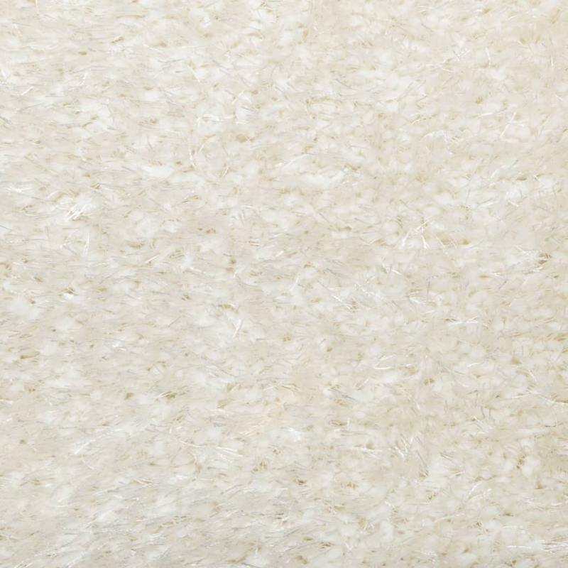 Teppich ISTAN Hochflor Glänzend Creme 140x200 cm