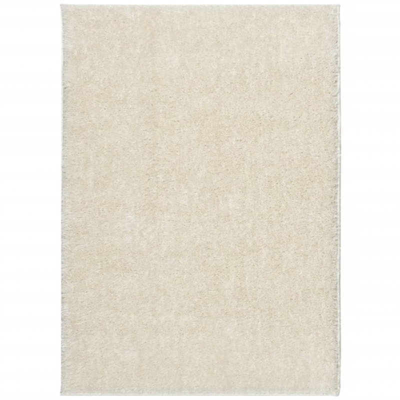 Teppich ISTAN Hochflor Glänzend Creme 200x280 cm