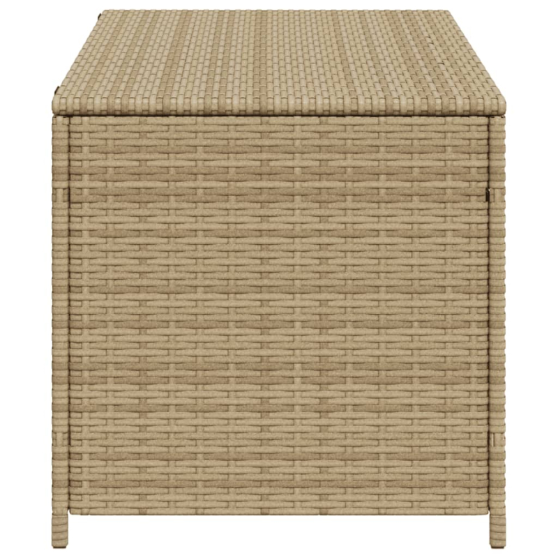 Gartentruhe Beige 190L Poly Rattan