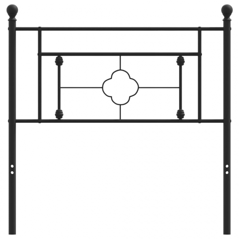 Kopfteil Metall Schwarz 90 cm