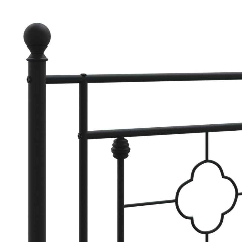 Kopfteil Metall Schwarz 140 cm