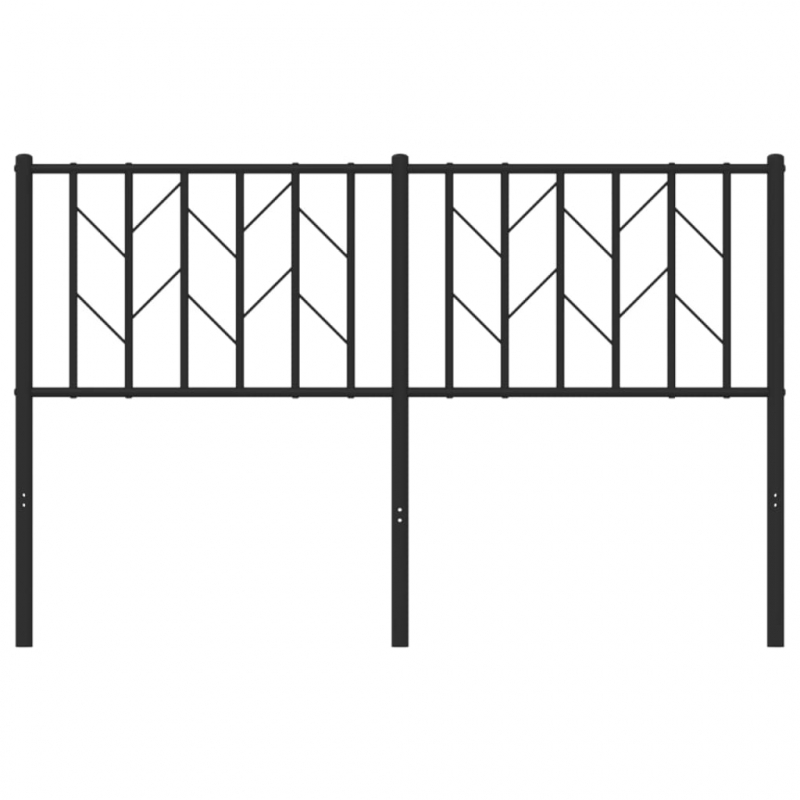 Kopfteil Metall Schwarz 135 cm