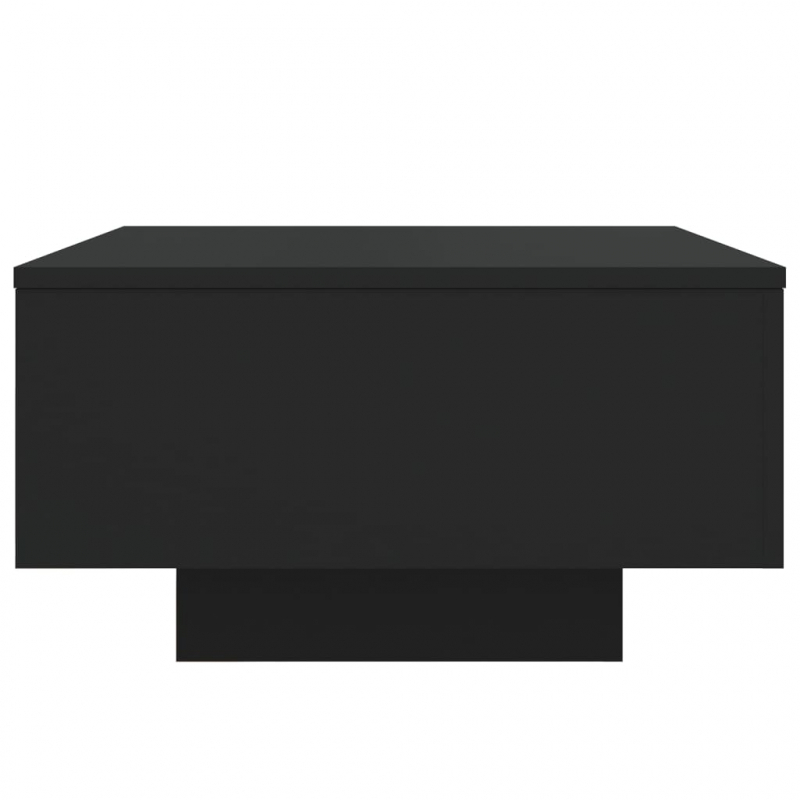 Couchtisch mit LED-Leuchten Schwarz 55x55x31 cm