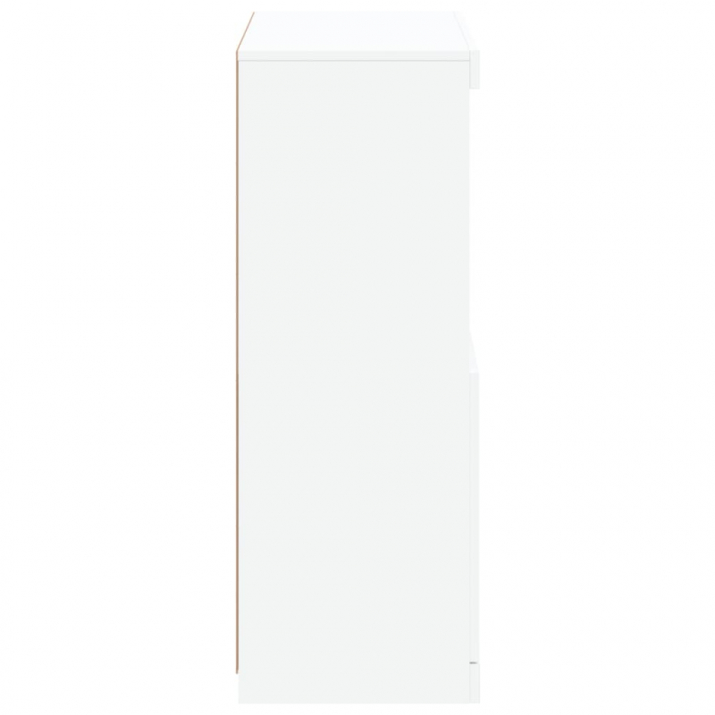 Sideboard mit LED-Leuchten Weiß 60,5x37x100 cm