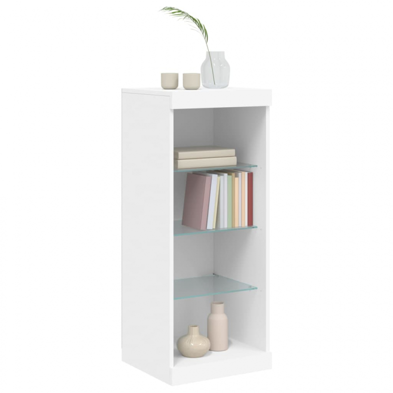 Sideboard mit LED-Beleuchtung Weiß 41x37x100 cm