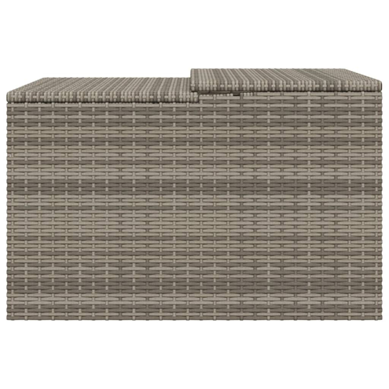 Mähroboter-Garage Grau 86x90x52/57 cm Poly Rattan