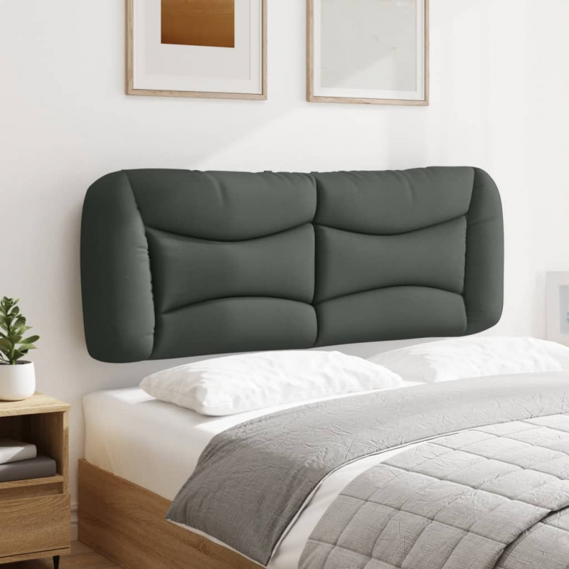 Kopfteil-Kissen Dunkelgrau 140 cm Stoff