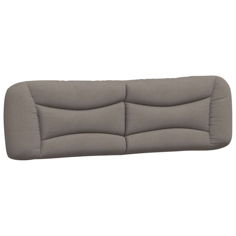 Kopfteil-Kissen Taupe 180 cm Stoff