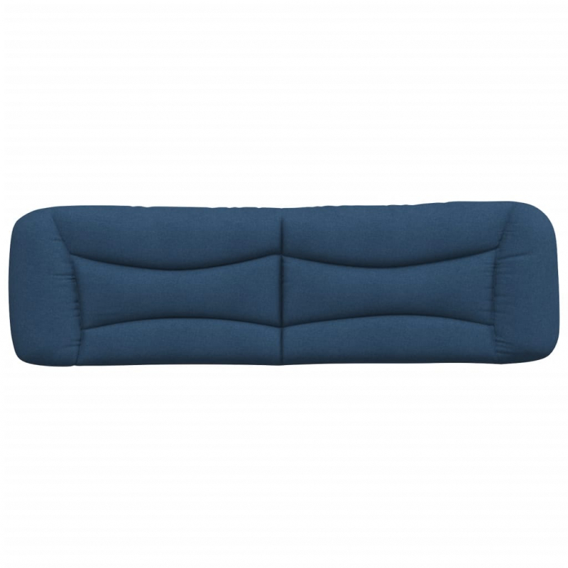 Kopfteil-Kissen Blau 180 cm Stoff