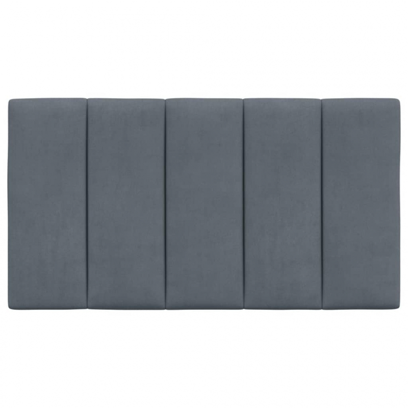 Kopfteil-Kissen Dunkelgrau 90 cm Samt