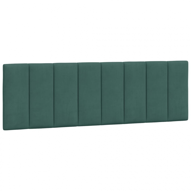 Kopfteil-Kissen Dunkelgrün 160 cm Samt