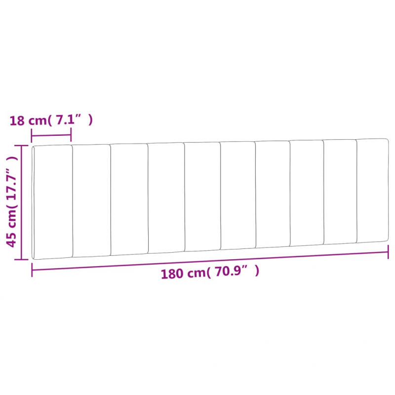Kopfteil-Kissen Dunkelgrün 180 cm Samt