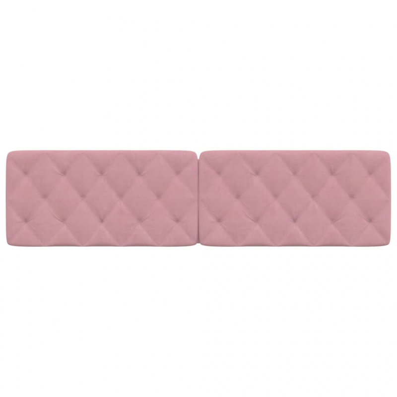 Kopfteil-Kissen Rosa 200 cm Samt