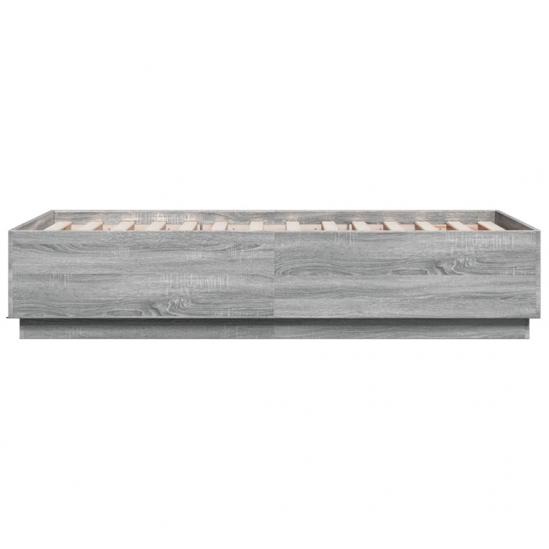 Bettgestell Grau Sonoma 90x190 cm Holzwerkstoff