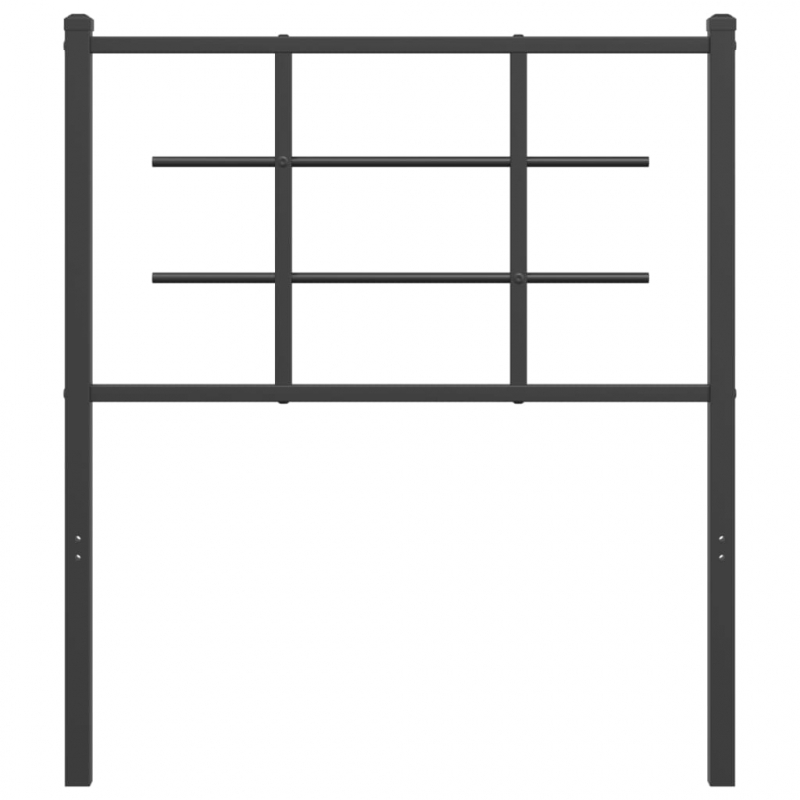 Kopfteil Metall Schwarz 75 cm