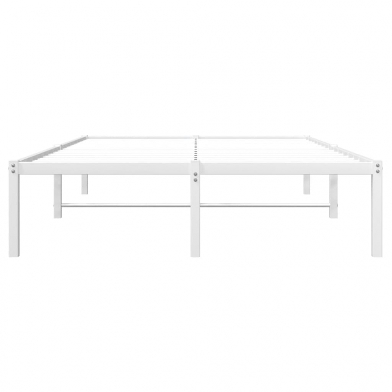 Bettgestell Metall Weiß 120x190 cm