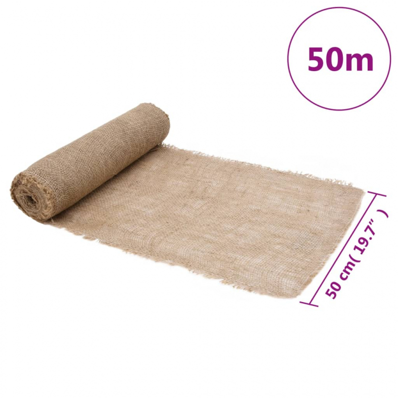 Jutegewebe 0,5x50 m 100% Jute 200 g/m²