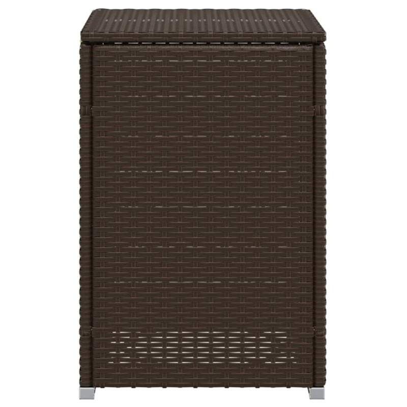 Propan-Tank-Verstecktisch Braun 40x40x60 cm Poly Rattan