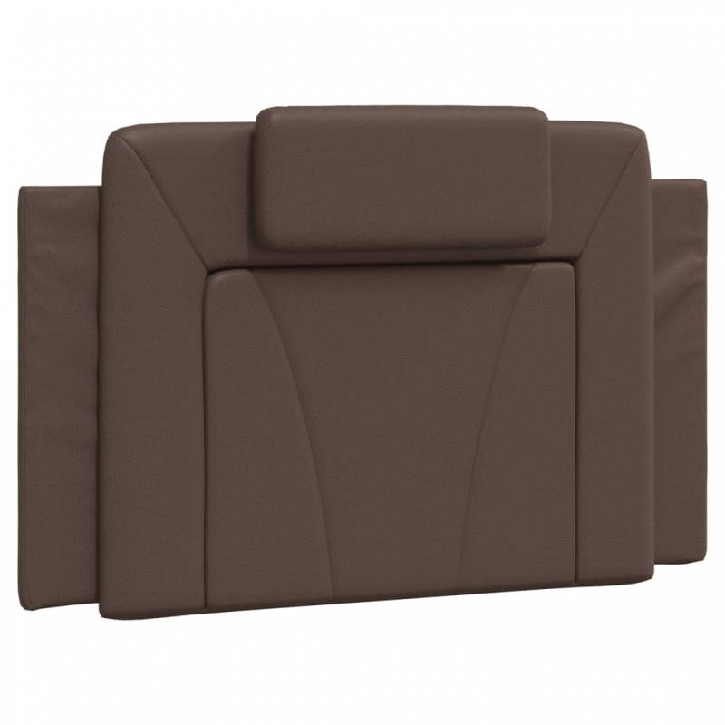Bettgestell mit Kopfteil Braun 80x200 cm Kunstleder