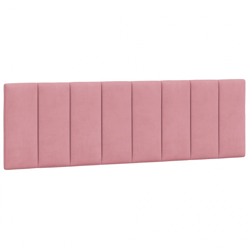 Bett mit Matratze Rosa 160x200 cm Samt