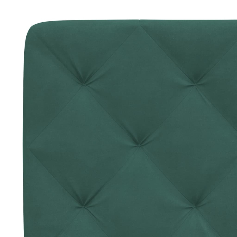 Bett mit Matratze Dunkelgrün 80x200 cm Samt