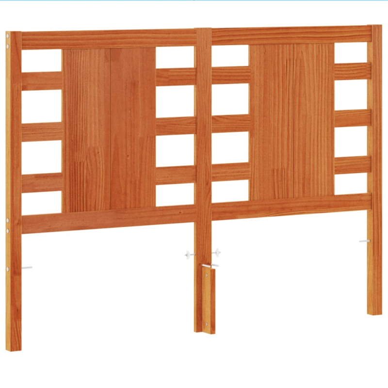 Kopfteil Wachsbraun 135 cm Massivholz Kiefer