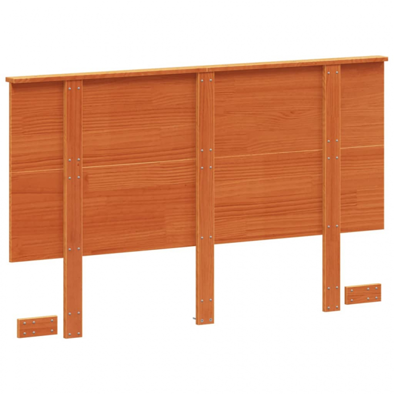 Kopfteil Wachsbraun 120 cm Massivholz Kiefer