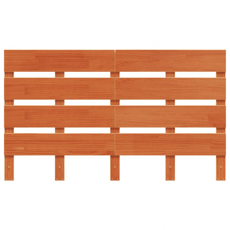 Kopfteil Wachsbraun 120 cm Massivholz Kiefer