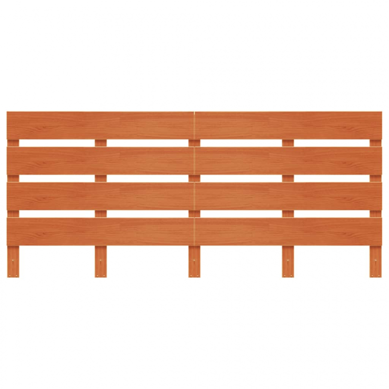 Kopfteil Wachsbraun 180 cm Massivholz Kiefer