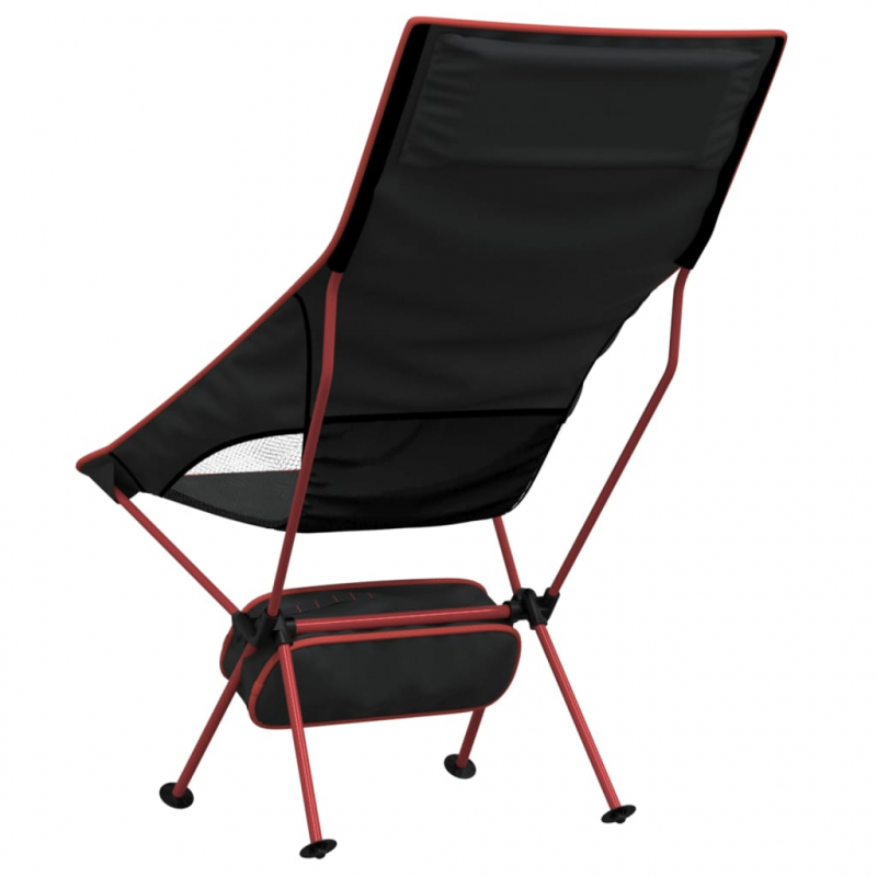 Campingstühle 2 Stk. Klappbar Schwarz Oxford-Gewebe Aluminium