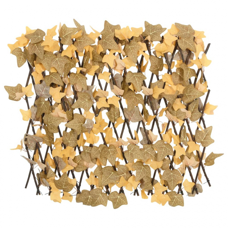 Rankgitter mit Künstlichen Ahornblättern Erweiterbar 180x60 cm