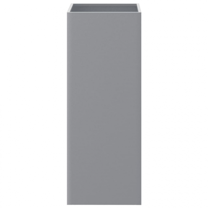 Pflanzkübel Silbern 32x27,5x75 cm Verzinkter Stahl
