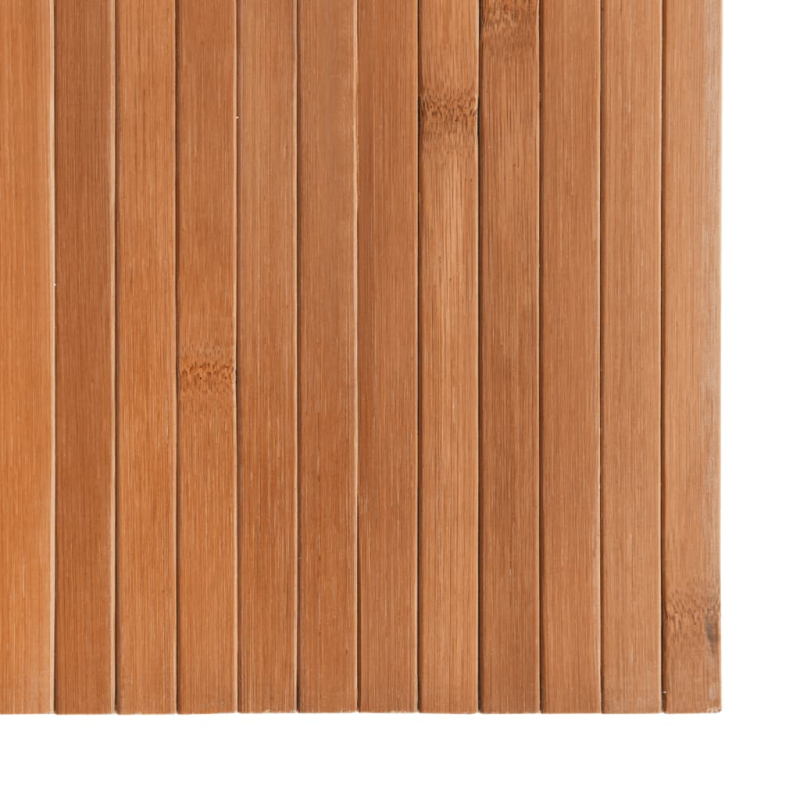 Teppich Rechteckig Natur 60x200 cm Bambus