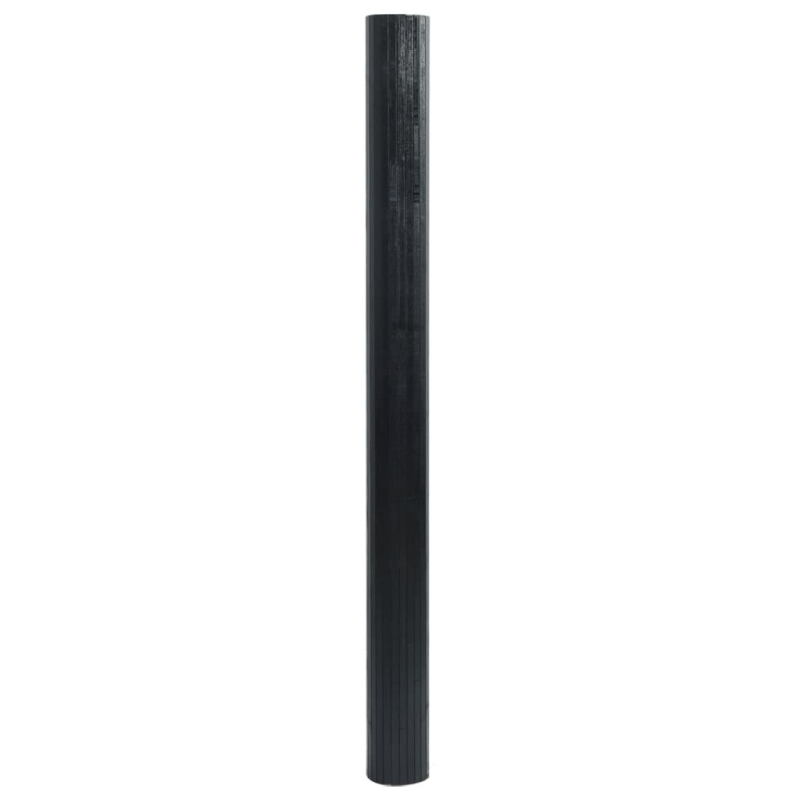 Teppich Rechteckig Schwarz 60x300 cm Bambus