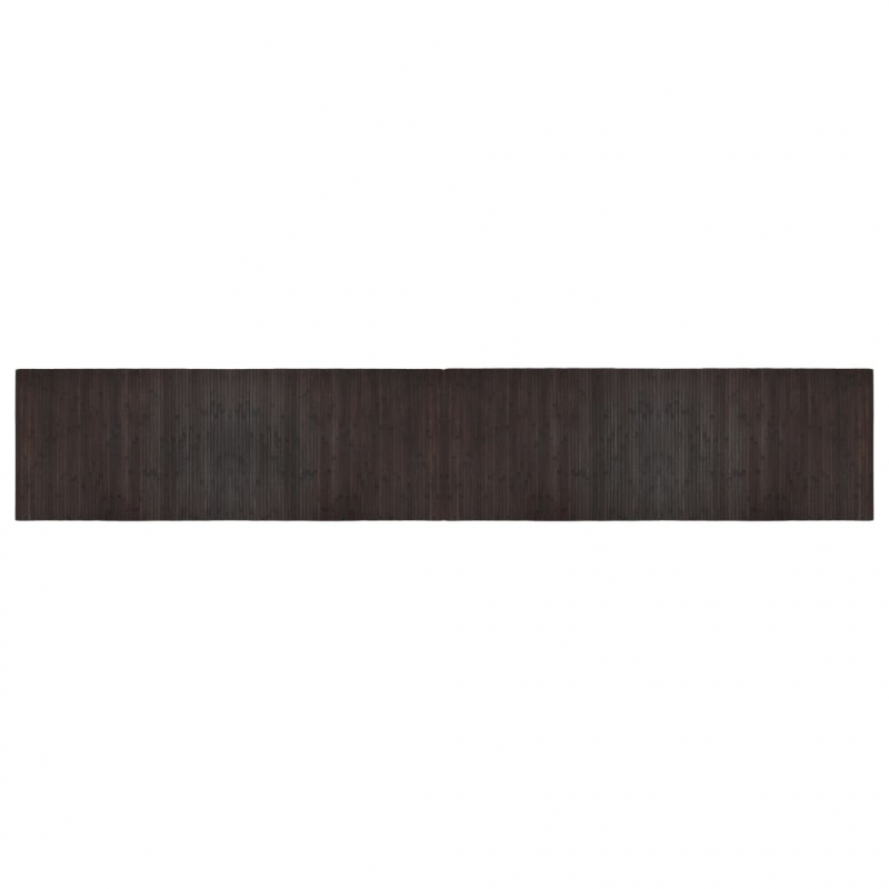Teppich Rechteckig Dunkelbraun 70x400 cm Bambus