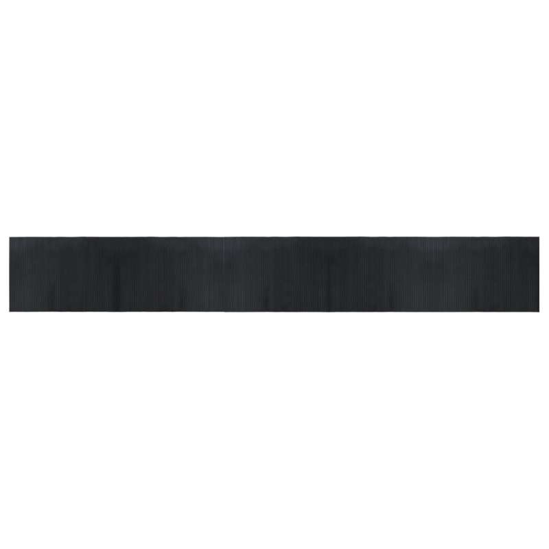 Teppich Rechteckig Schwarz 70x500 cm Bambus
