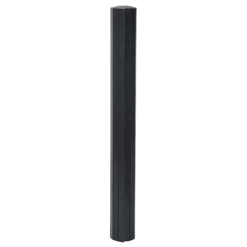Teppich Rechteckig Schwarz 70x500 cm Bambus
