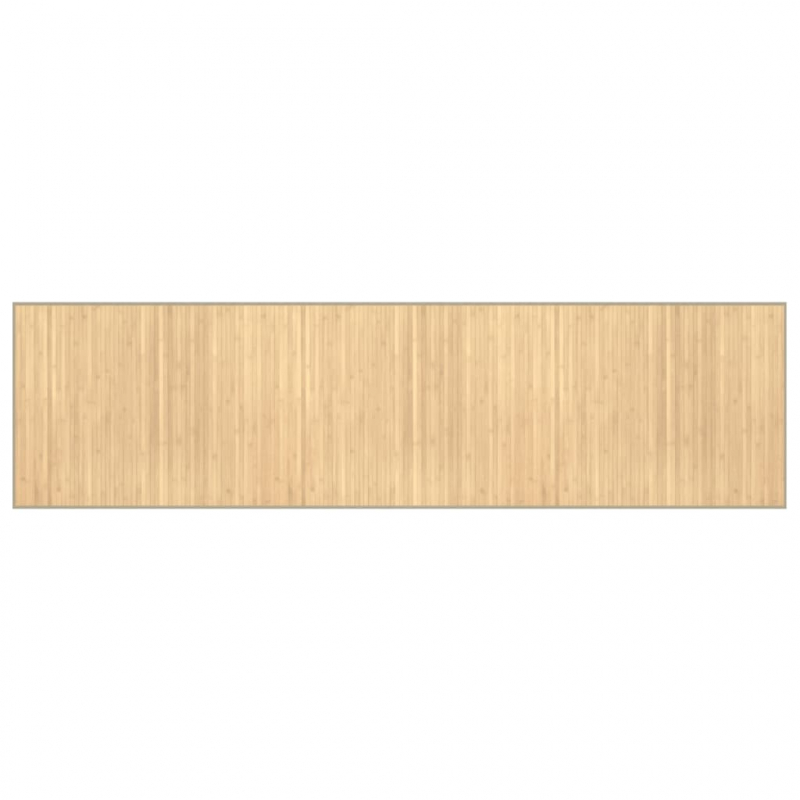 Teppich Rechteckig Hell Natur 80x300 cm Bambus