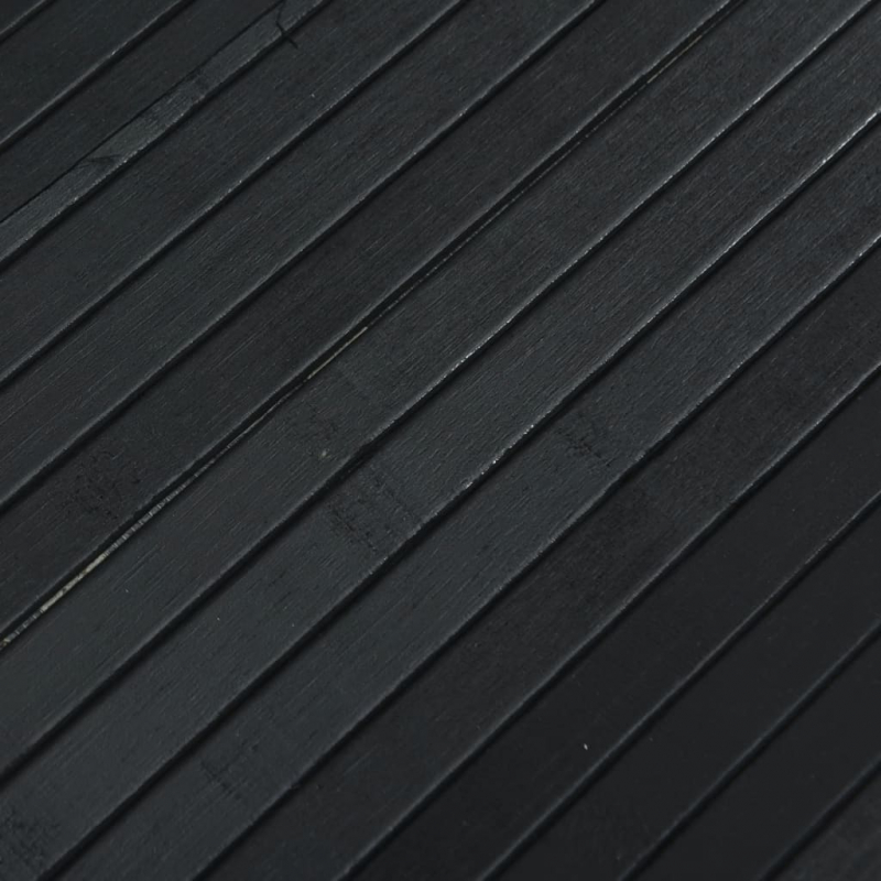 Paravent Schwarz 165x250 cm Bambus