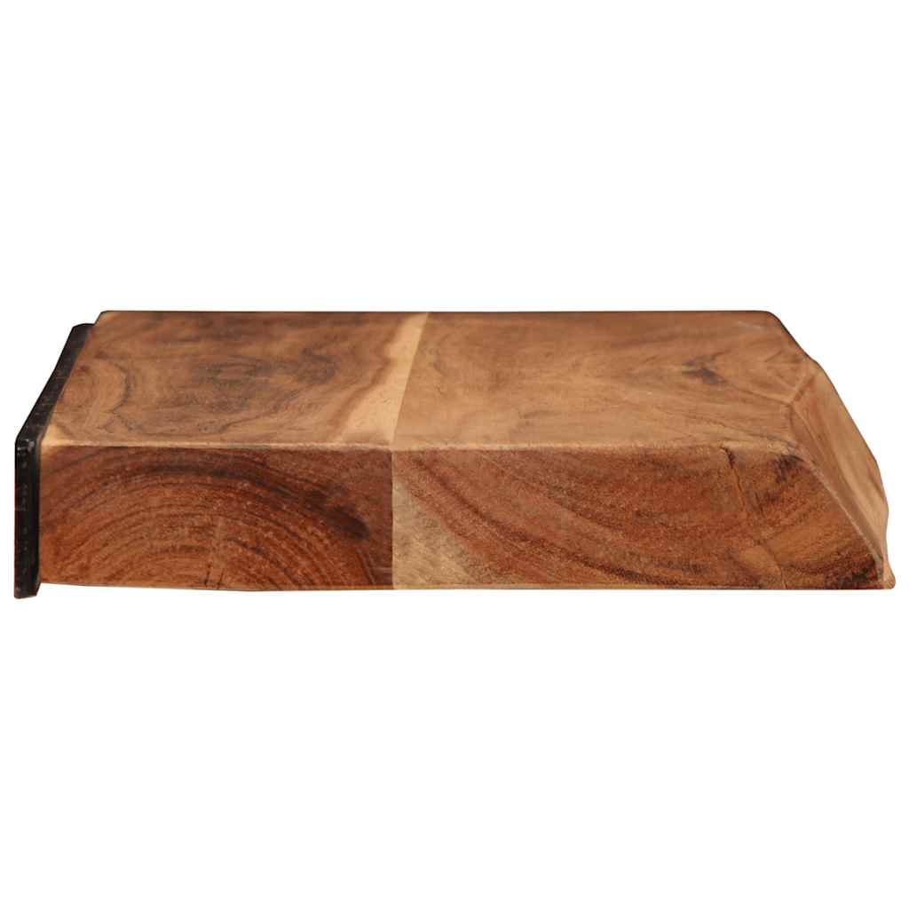 Wandregale 2 Stk. 60x20x3,5 cm Massivholz Akazie