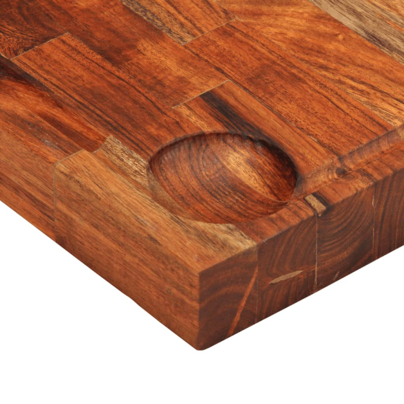 Schneidebrett 60x42x4 cm Massivholz Akazie