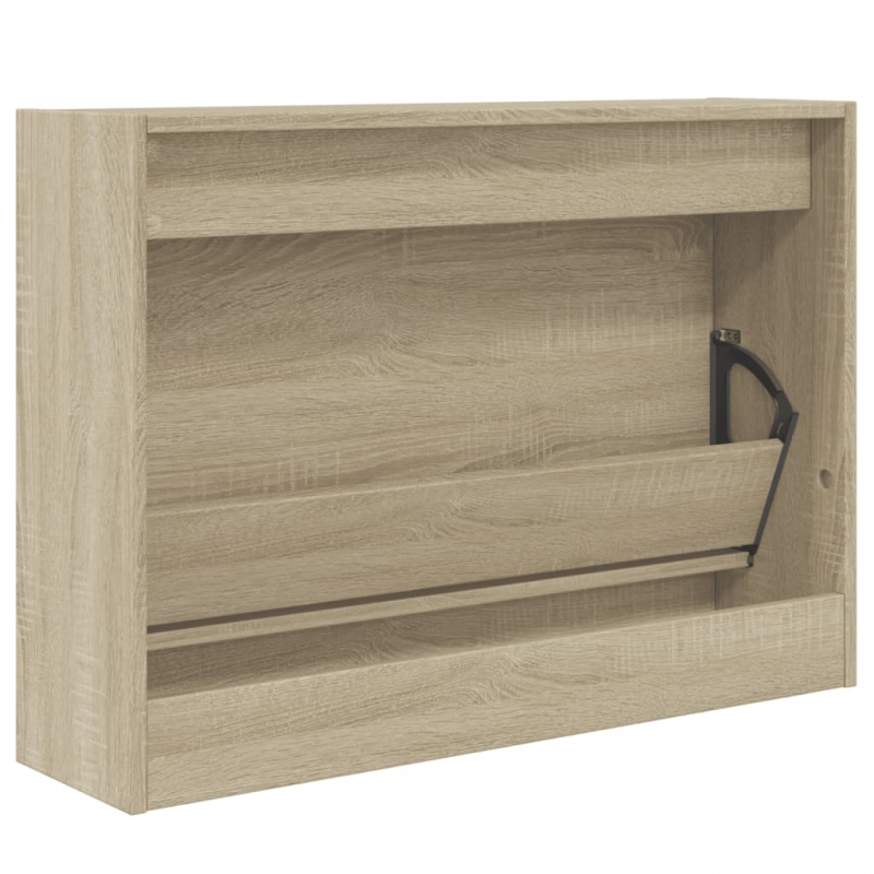 Schuhschrank Sonoma-Eiche 80x21x57 cm Holzwerkstoff