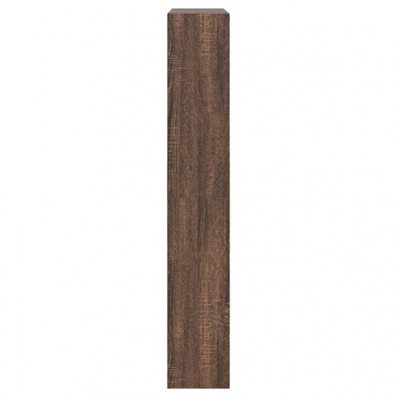 Schuhschrank Braun Eichen-Optik 80x21x125,5 cm Holzwerkstoff