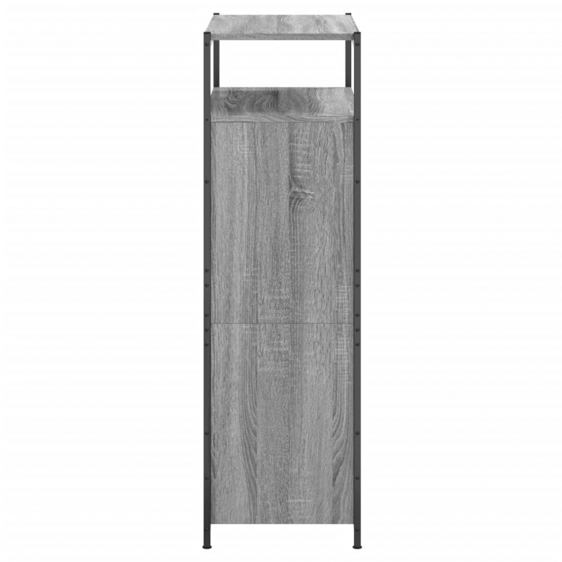 Schuhschrank Grau Sonoma 75x34x112 cm Holzwerkstoff