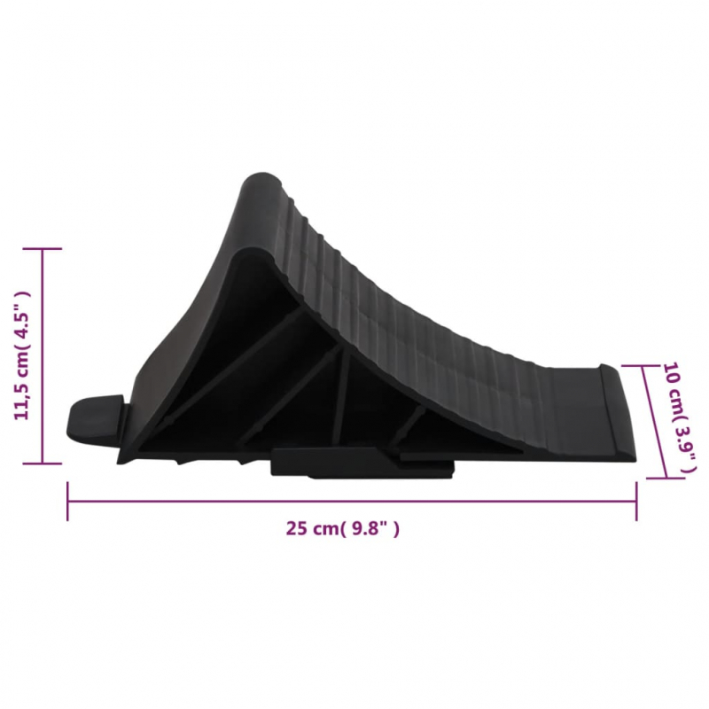 Stützrad 60 mm mit Unterlegkeilen