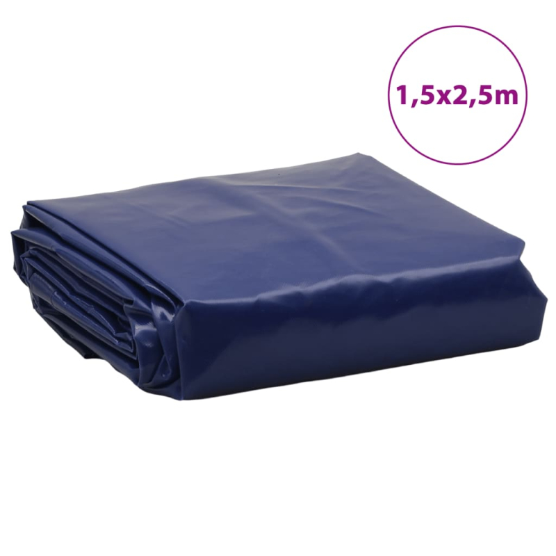 Abdeckplane Blau 1,5x2,5 m 600 g/m²