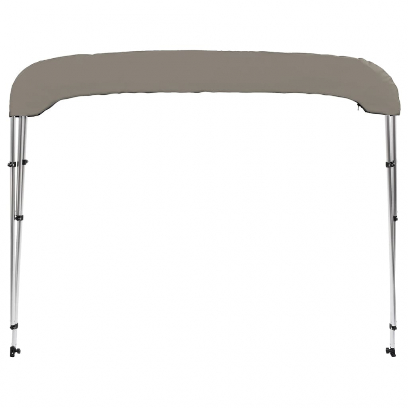 3-Bow Bimini-Top Grau 183x140x137 cm